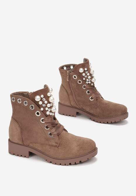 Brązowe Botki Aufer