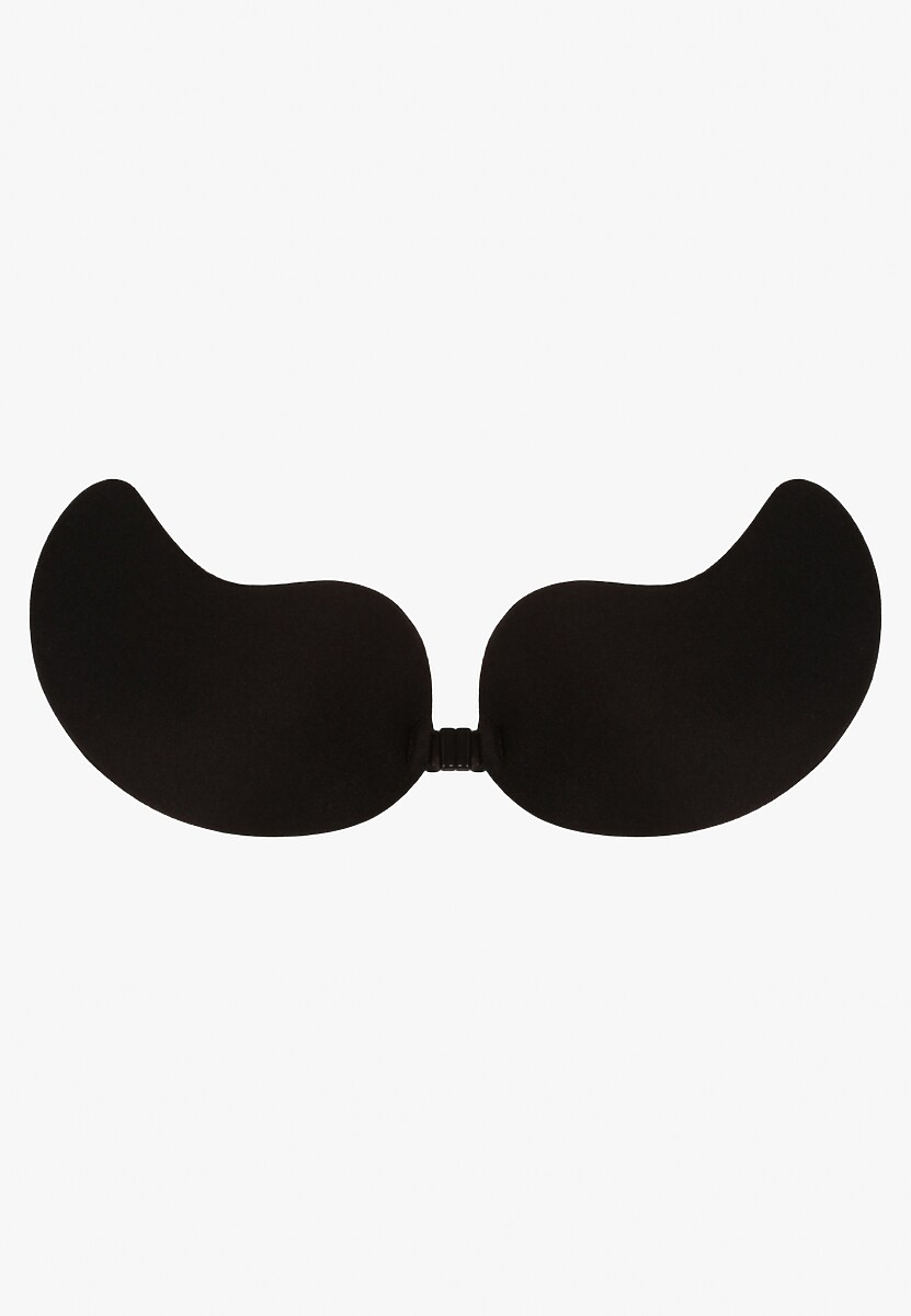 Czarny Biustonosz Samoprzylepny z Zapięciem między Miseczkami Tyria