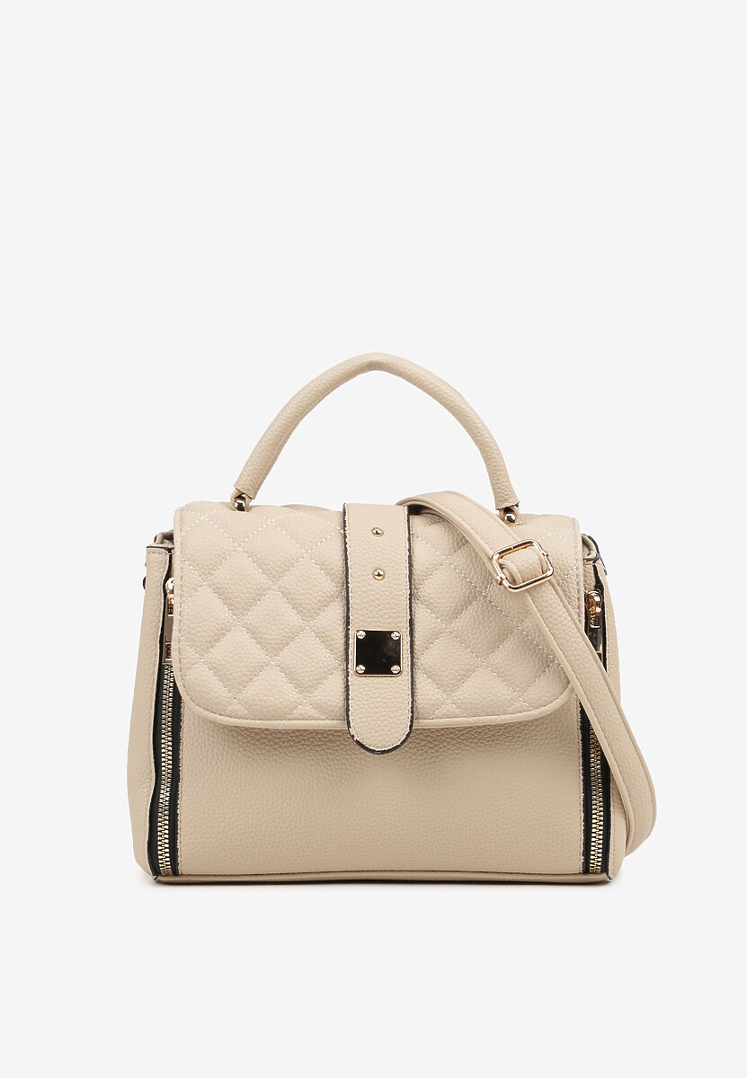 Czarna Torebka Ozdobiona Pikowaniem z Rączką Lanerith