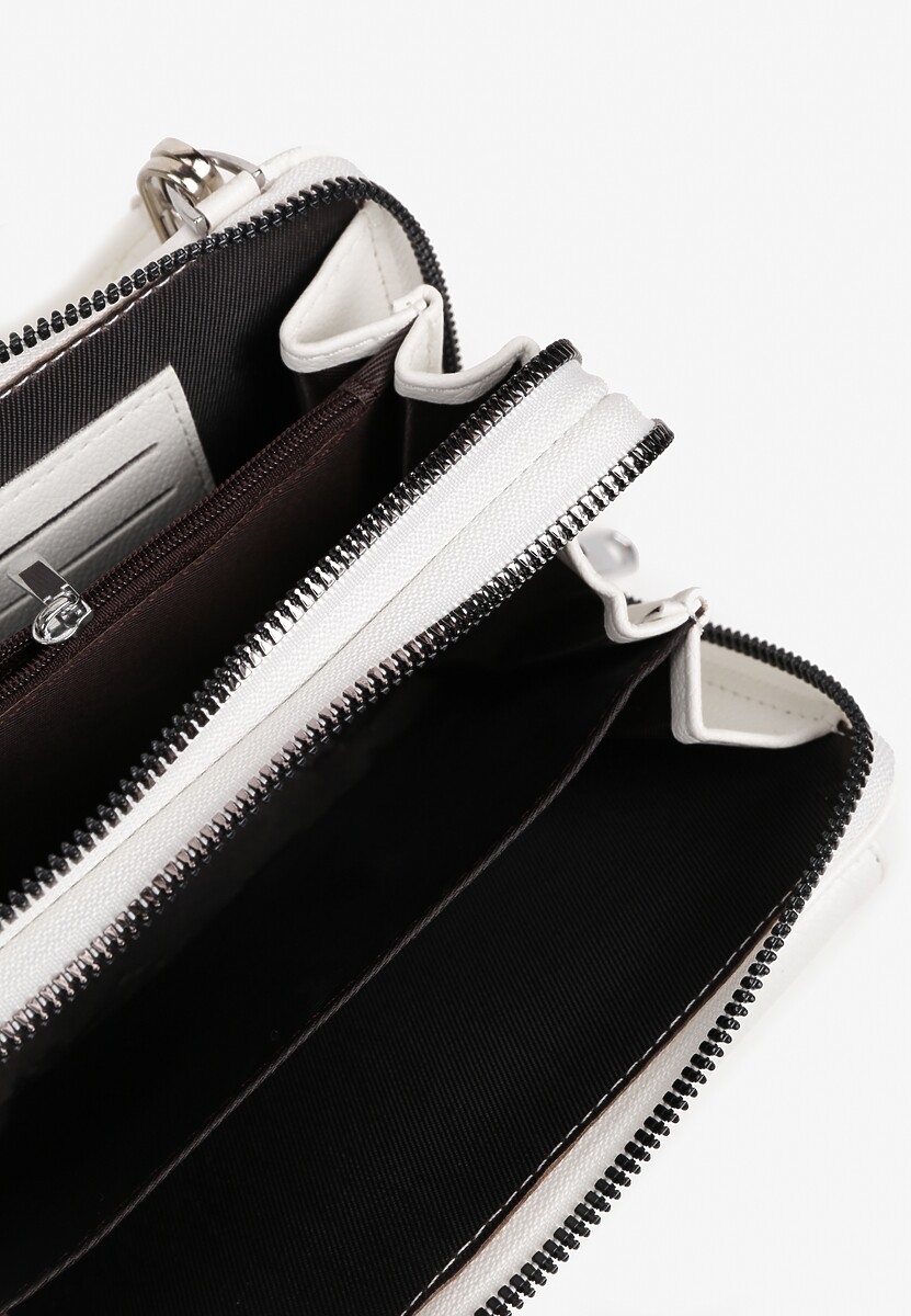 Biała Mała Torebka z Dwiema Komorami i Dodatkowymi Odpinanymi Paskami Sialitha