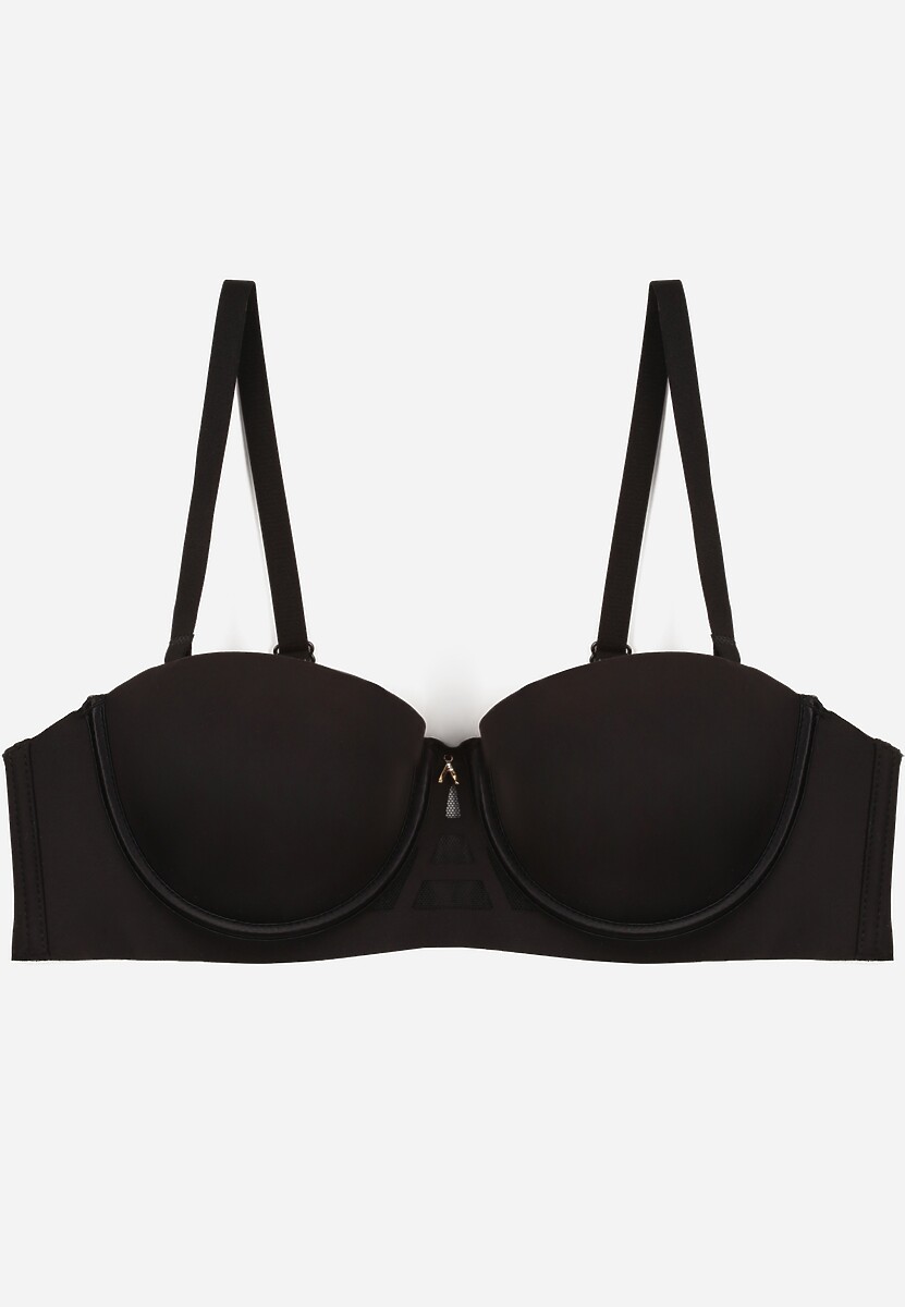 Czarny Klasyczny Biustonosz Typu Balkonetka Doriesana