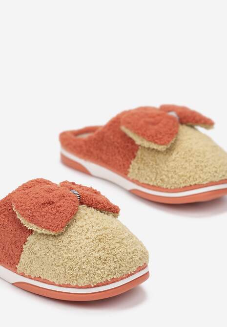 Pomarańczowo-Beżowe Kapcie Andrenos