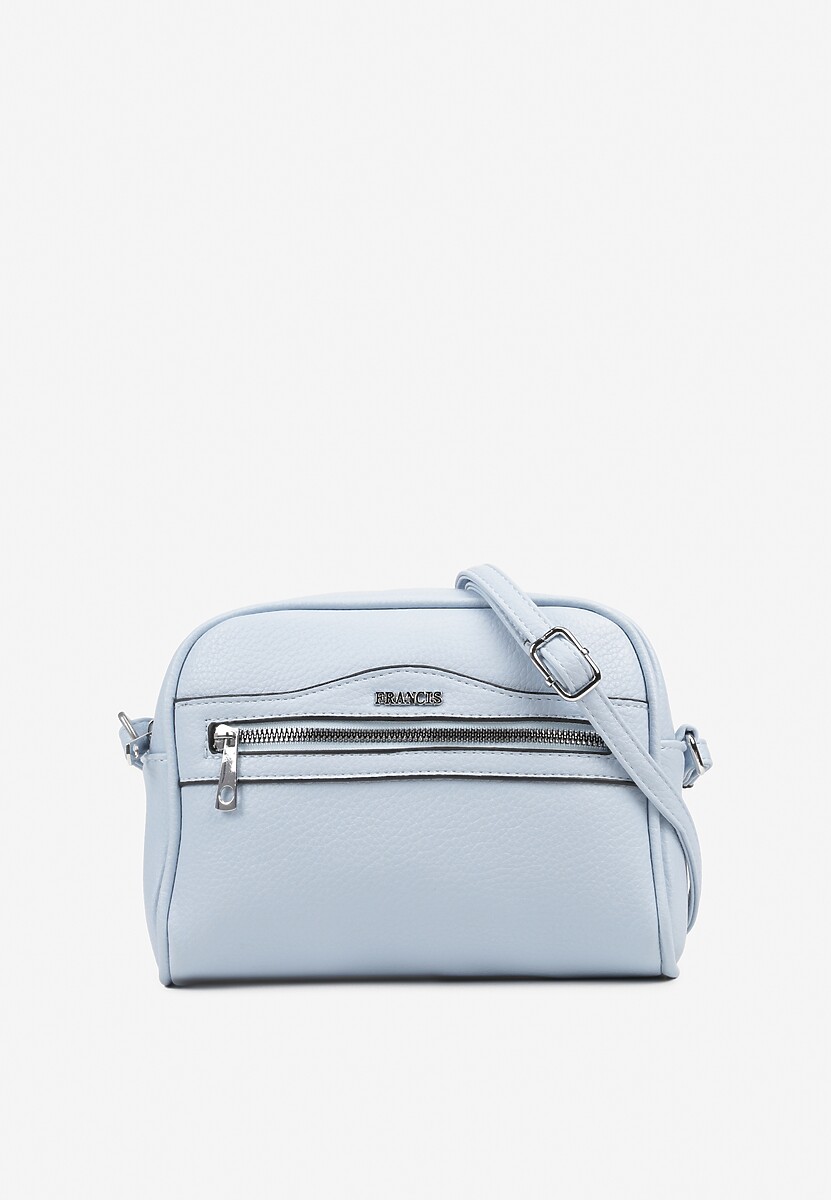 Jasnoniebieska Torebka Listonoszka z Metalicznym Napisem Nilofae