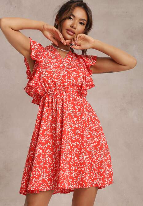 Czerwona Sukienka Elefa