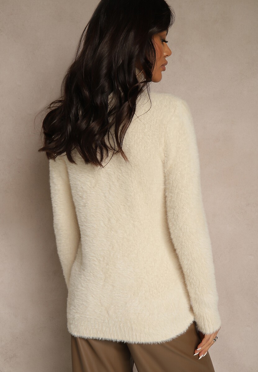 Jasnobeżowy Golf Wełniany Kedrindas