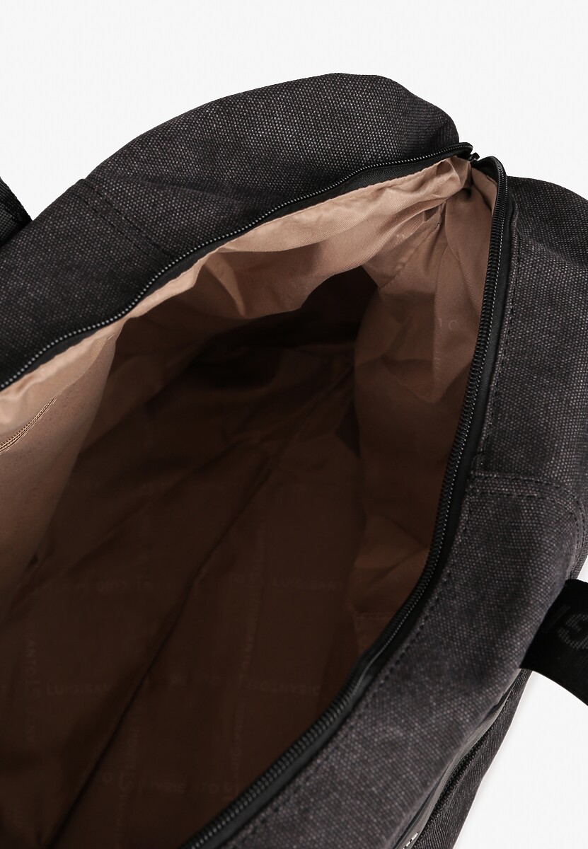 Czarna Torba Podróżna Jeansowa z Paskiem z Możliwością Regulacji Zaidell