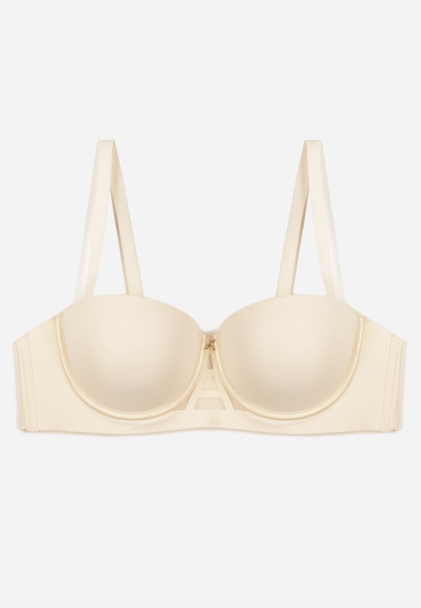 Jasnobeżowy Klasyczny Biustonosz Typu Balkonetka Doriesana