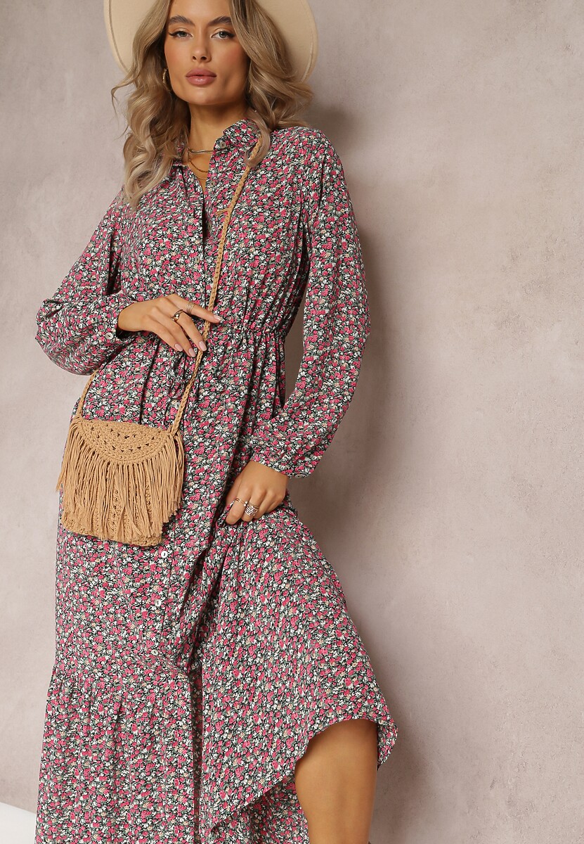 Czarno-Czerwona Sukienka Phinene