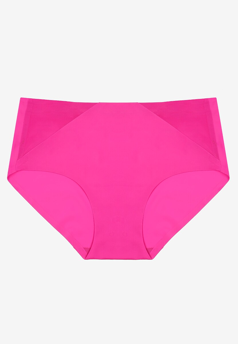 Fuksjowe Majtki Figi High Waist z Bezszwowym Wykończeniem Kolaniris