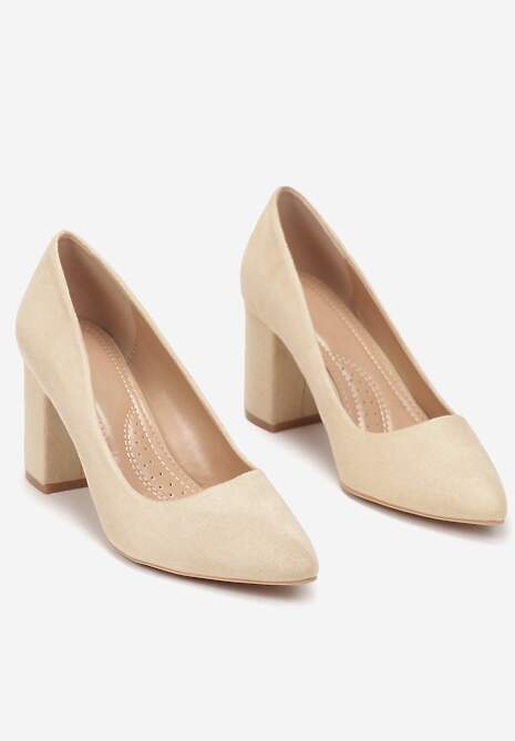 Beżowe Czółenka Aegastis