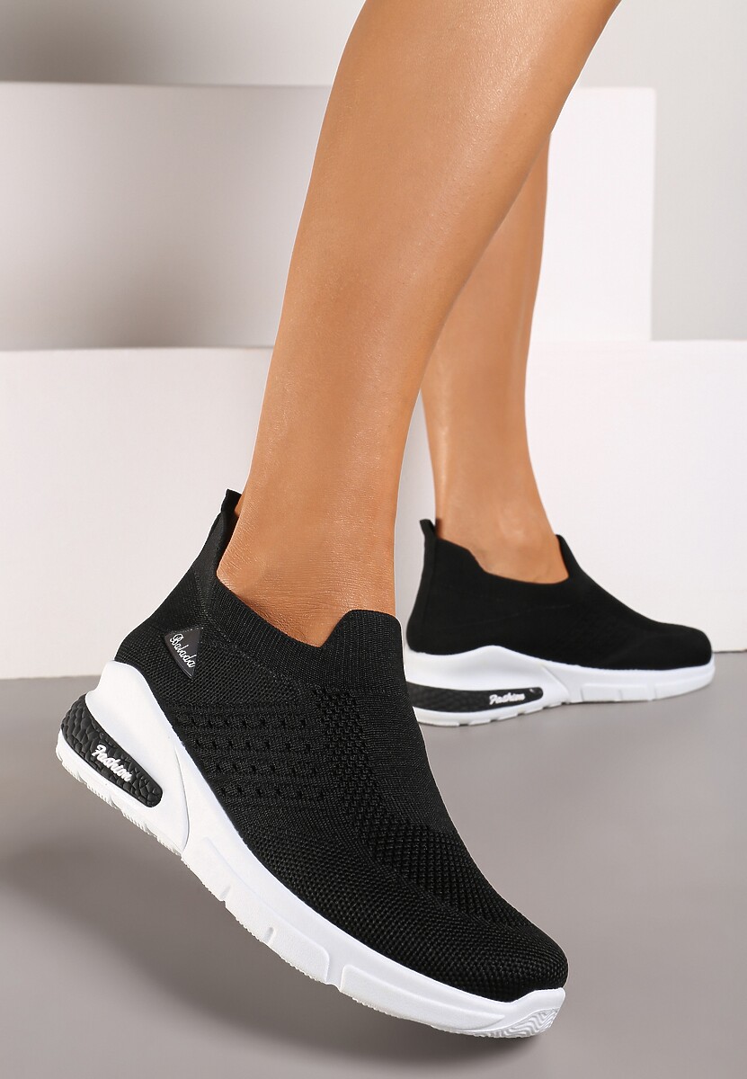 Czarne Buty Sportowe Amathane