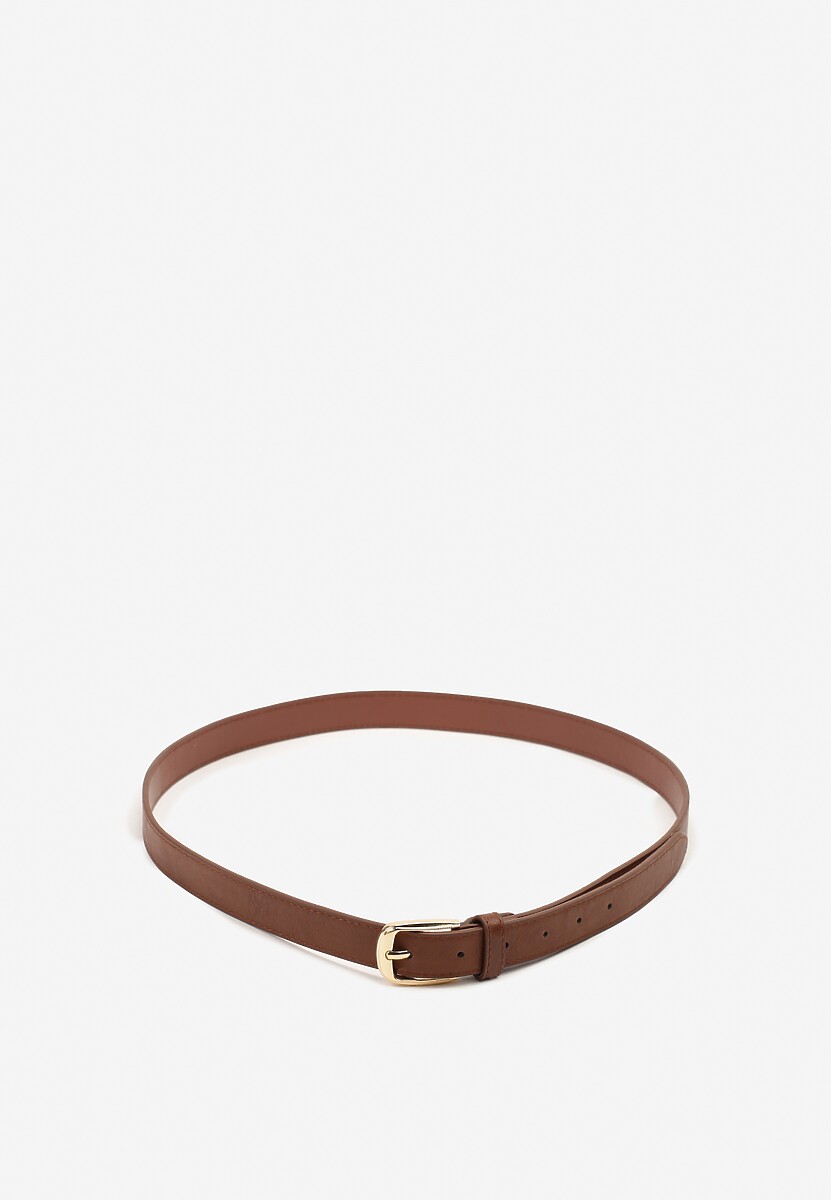Brązowy Pasek Ozdobiony Klamrą Revaselle