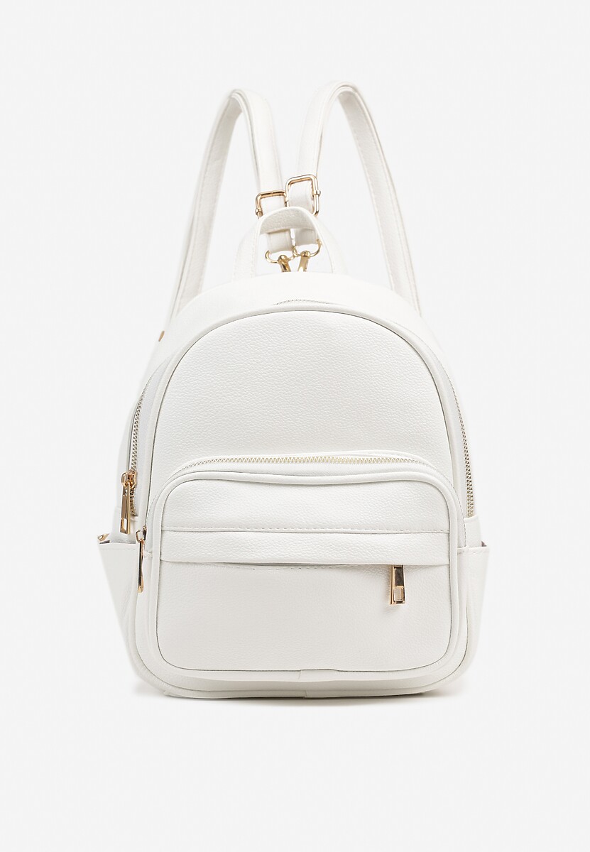 Biały Miejski Plecak z Szelkami z Możliwością Odpięcia Milessa