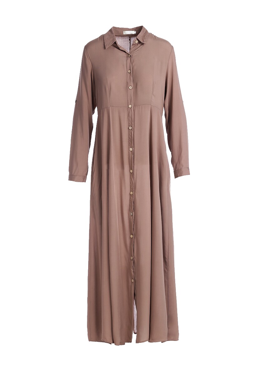 Ciemnobeżowa Sukienka Hillcrest