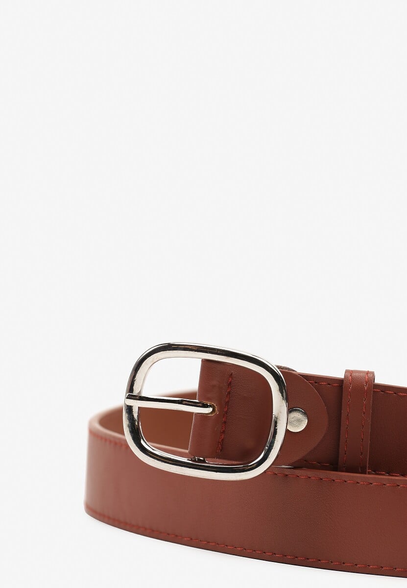 Brązowy Pasek Ozdobiony Zaokrągloną Klamrą Pumea