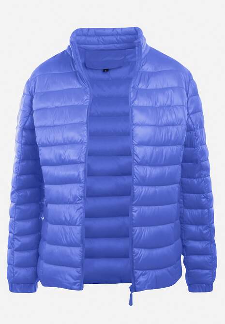 Niebieska Kurtka Pikowana Atia