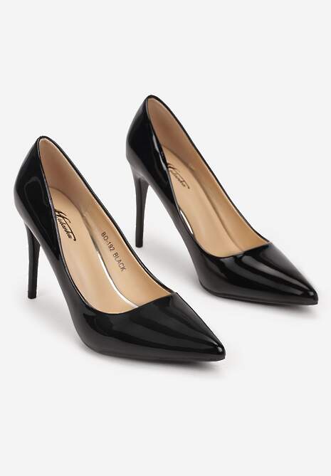 Czarne Szpilki Lakierowane Goiphia