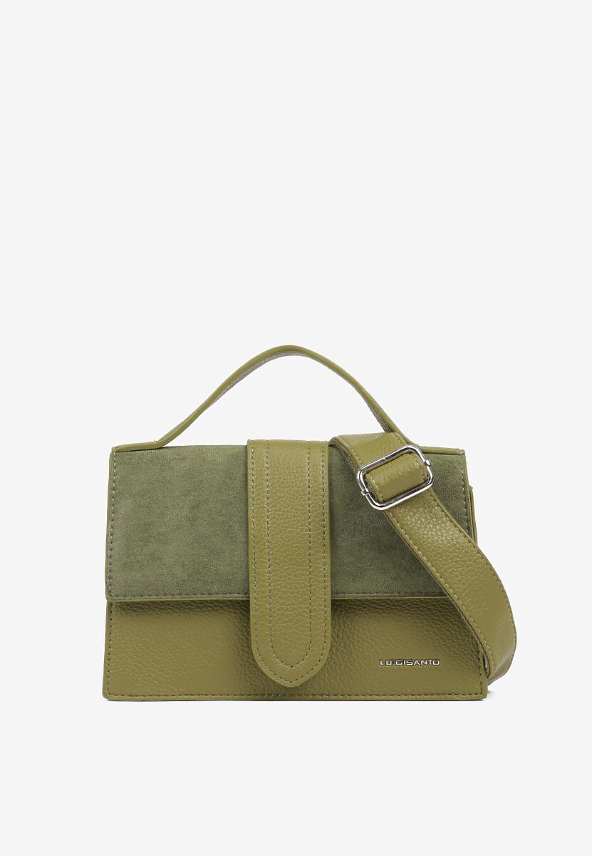 Beżowa Mała Torebka Listonoszka z Klapą Savirielle