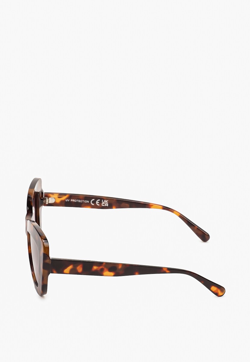 Brązowe Kocie Okulary Przeciwsłoneczne z Filtrem UV Nairoriel