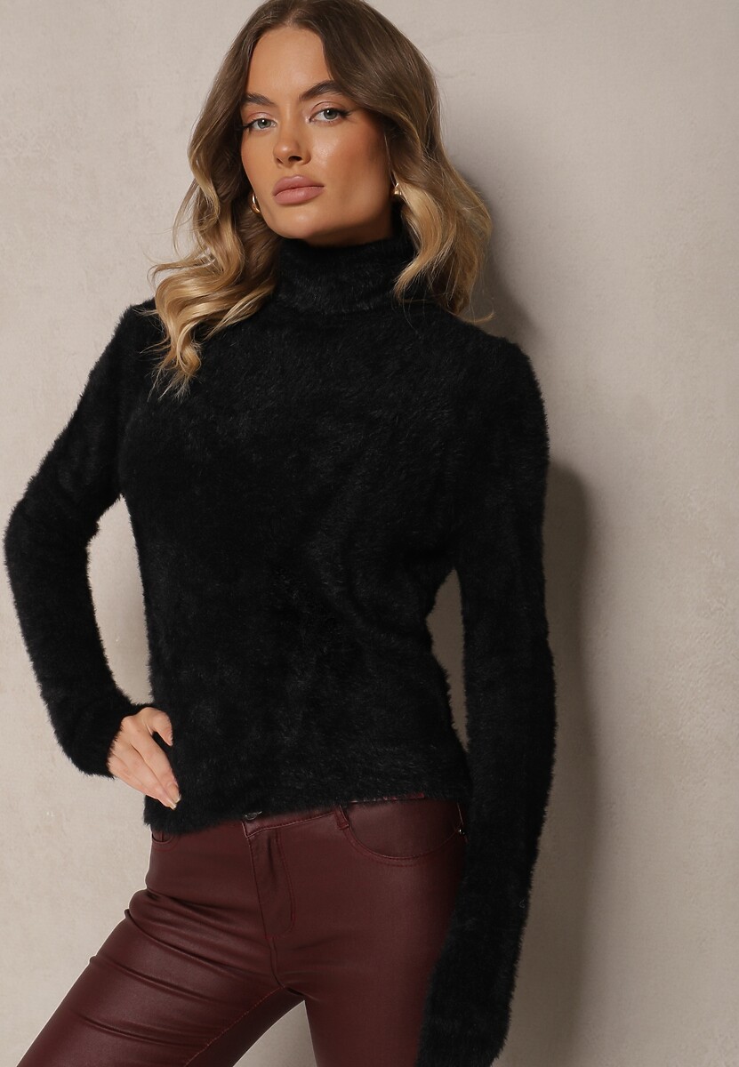 Jasnoróżowy Casualowy Golf  z Wełną Nomilae