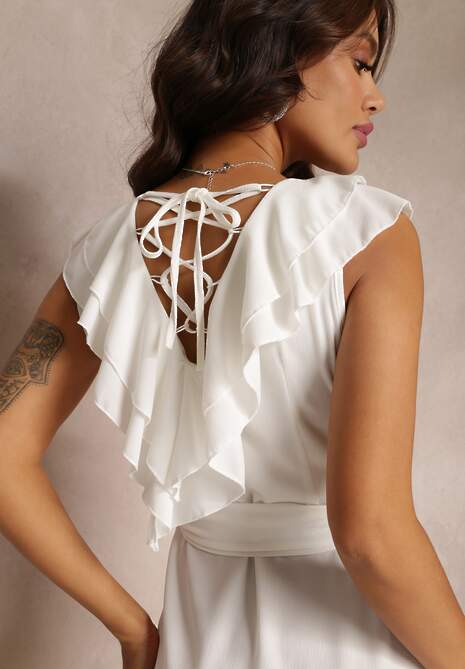 Biała Sukienka Aeritrite