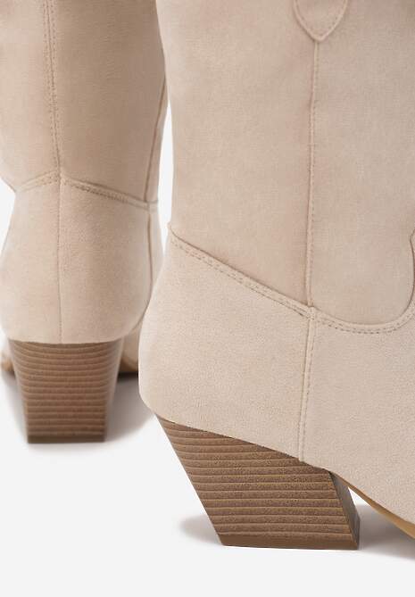 Beżowe Botki Achica