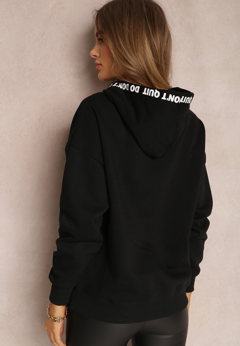 Czarna Bluza z Kapturem Vasilija
