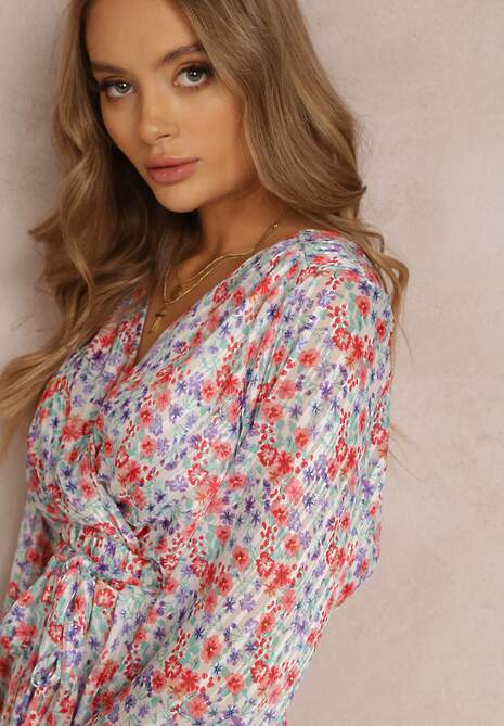 Biało-Fioletowa Sukienka Phylassa