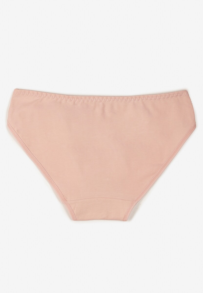 Różowe Majtki Figi z Bawełny z Ozdobną Koronką Ersenlia