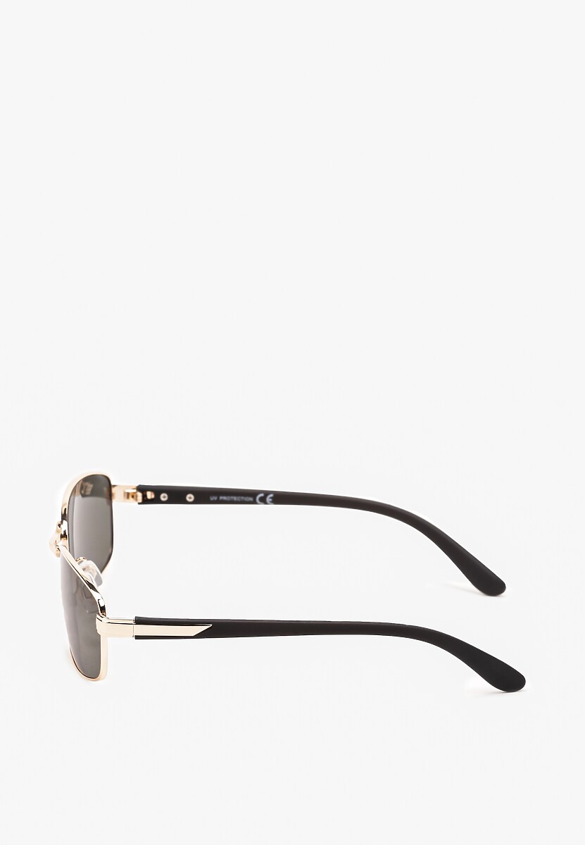 Zielone Okulary Przeciwsłoneczne z Cienkimi Oprawkami Tinithas