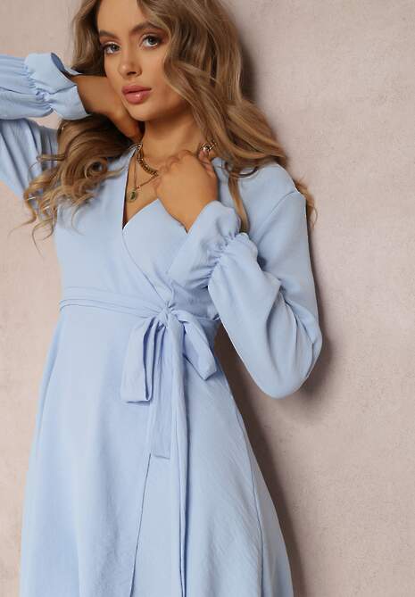 Niebieska Sukienka Parthameia