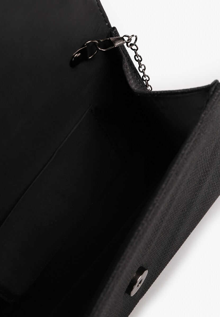 Czarna Torebka Kopertówka z Dodatkowym Łańcuszkiem Milenna