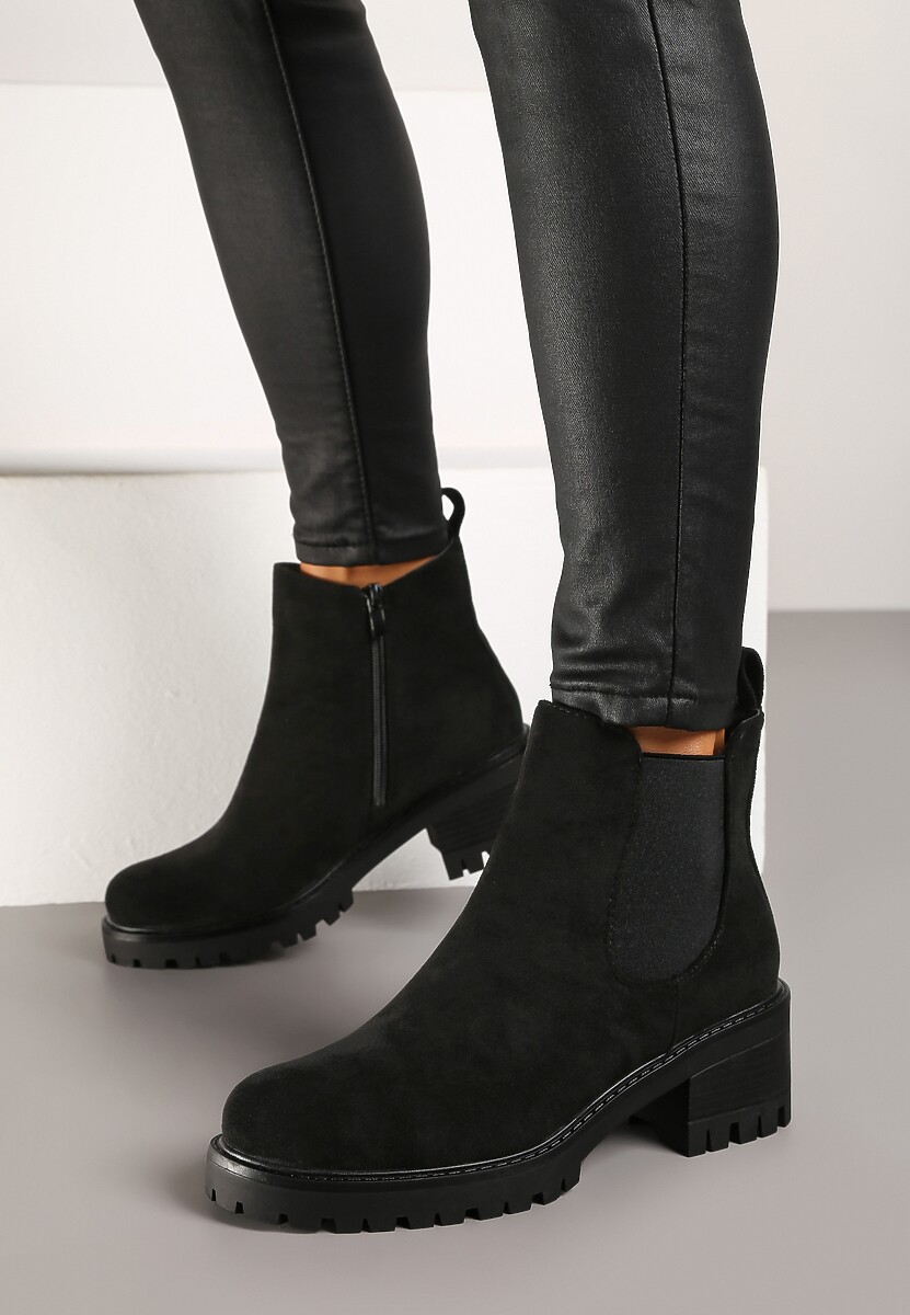 Czarne Botki na Słupku Ruiha