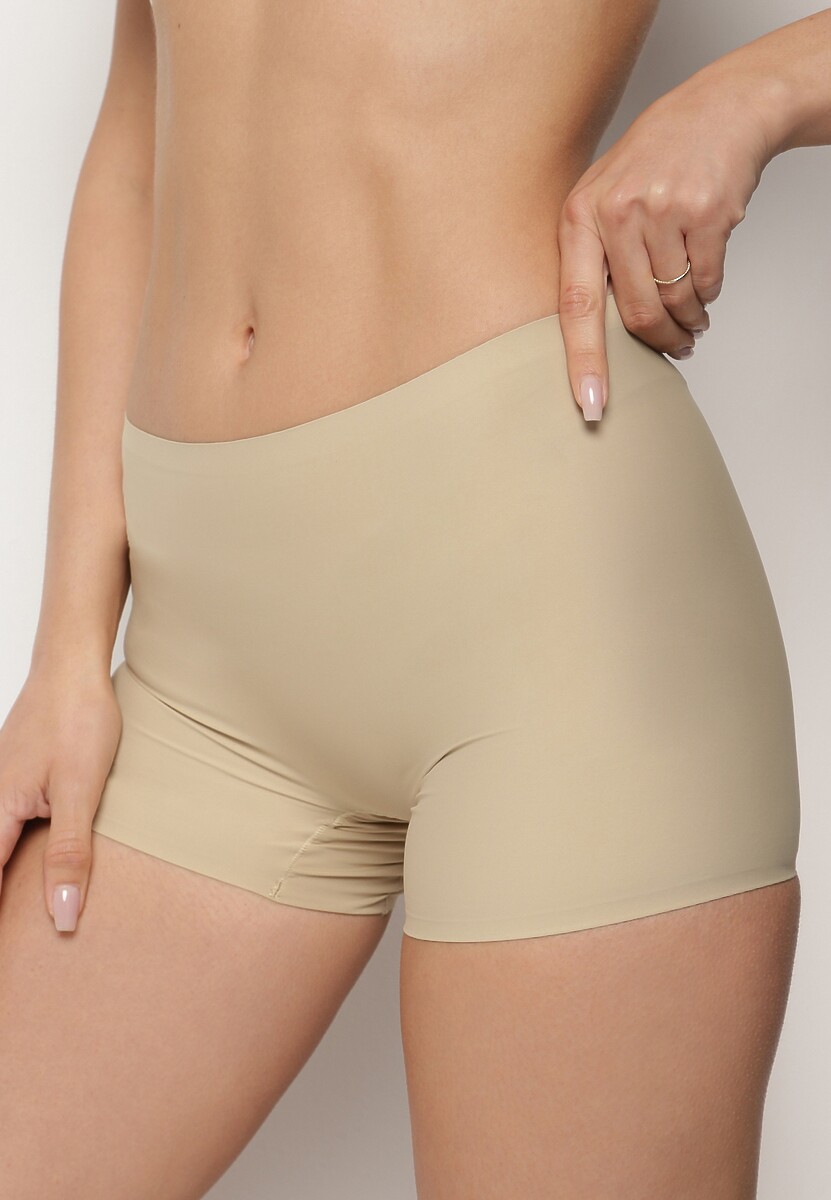 Beżowe Majtki Typu Szorty Savineira