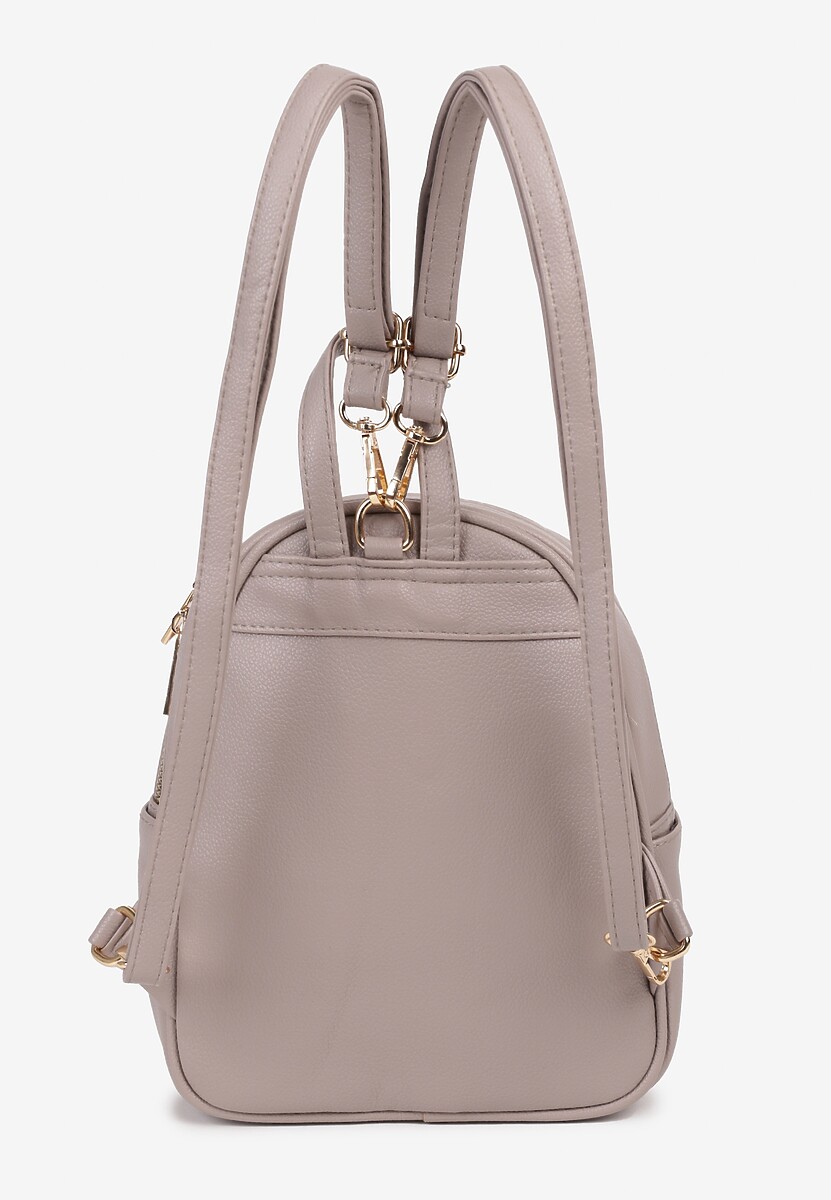 Ciemnoszary Plecak z Regulowanymi Szelkami Zapinany na Suwak Timanrre