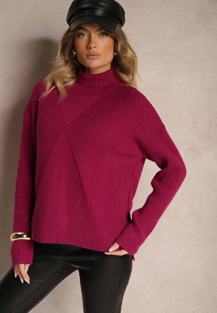 Jasnobeżowy Casualowy Golf z Wiskozą o Krótszym Kroju z Tyłu Nialireth