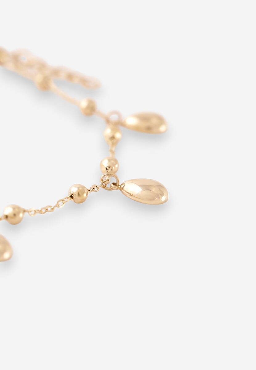 Złota Bransoletka z Ozdobami w Kształcie Łezek Lavazi