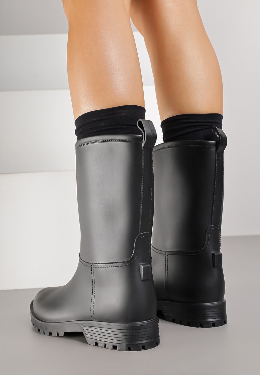 Czarne Casualowe Kalosze Dirrive