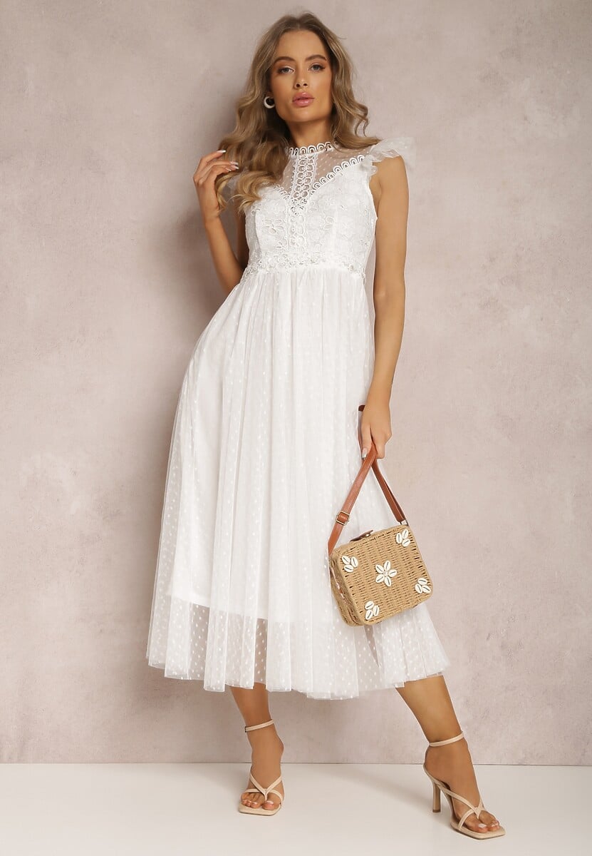 Biała Sukienka Canissa