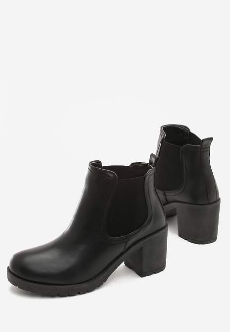 Czarne Botki Conner