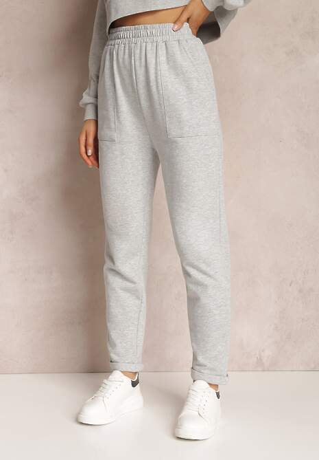 Jasnoszare Spodnie Aerethe