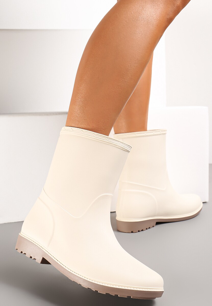 Czarne Gumowe Kalosze do Łydki Pirena