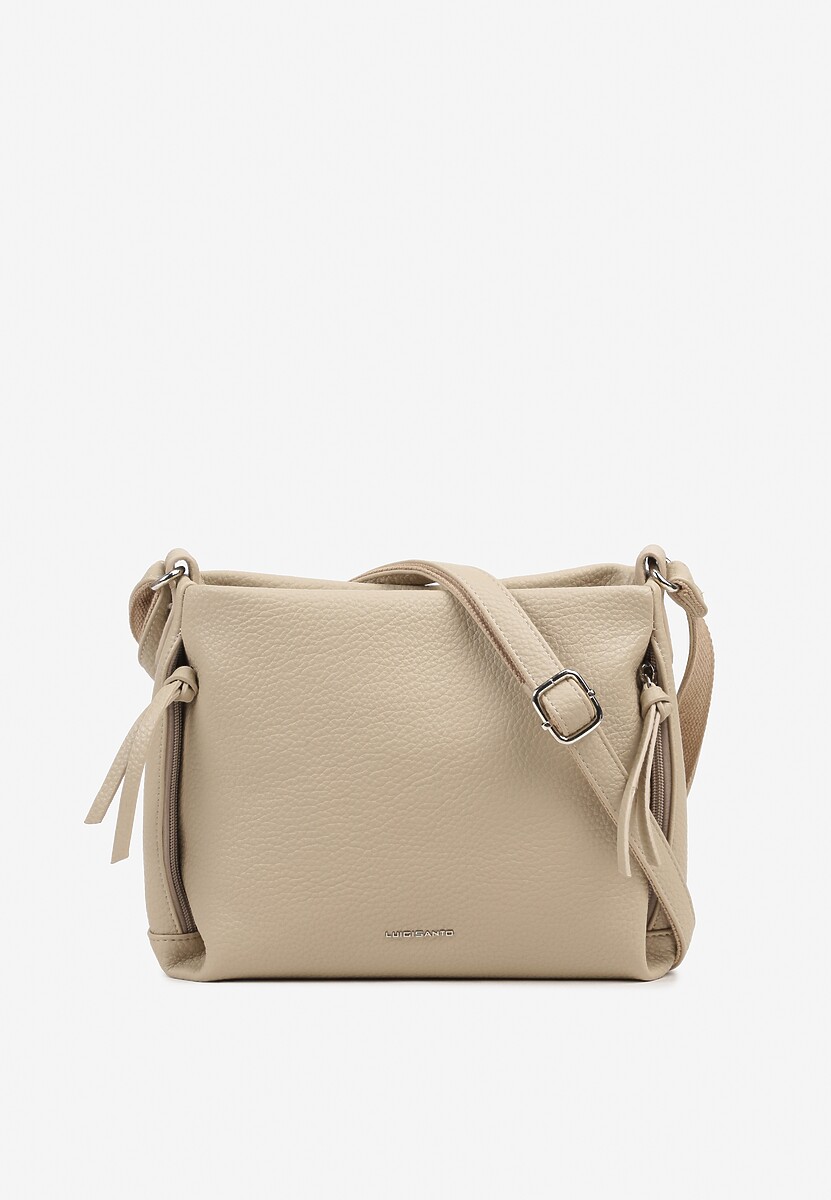 Biała Torebka Listonoszka z Ozdobnym Napisem Tanaleira