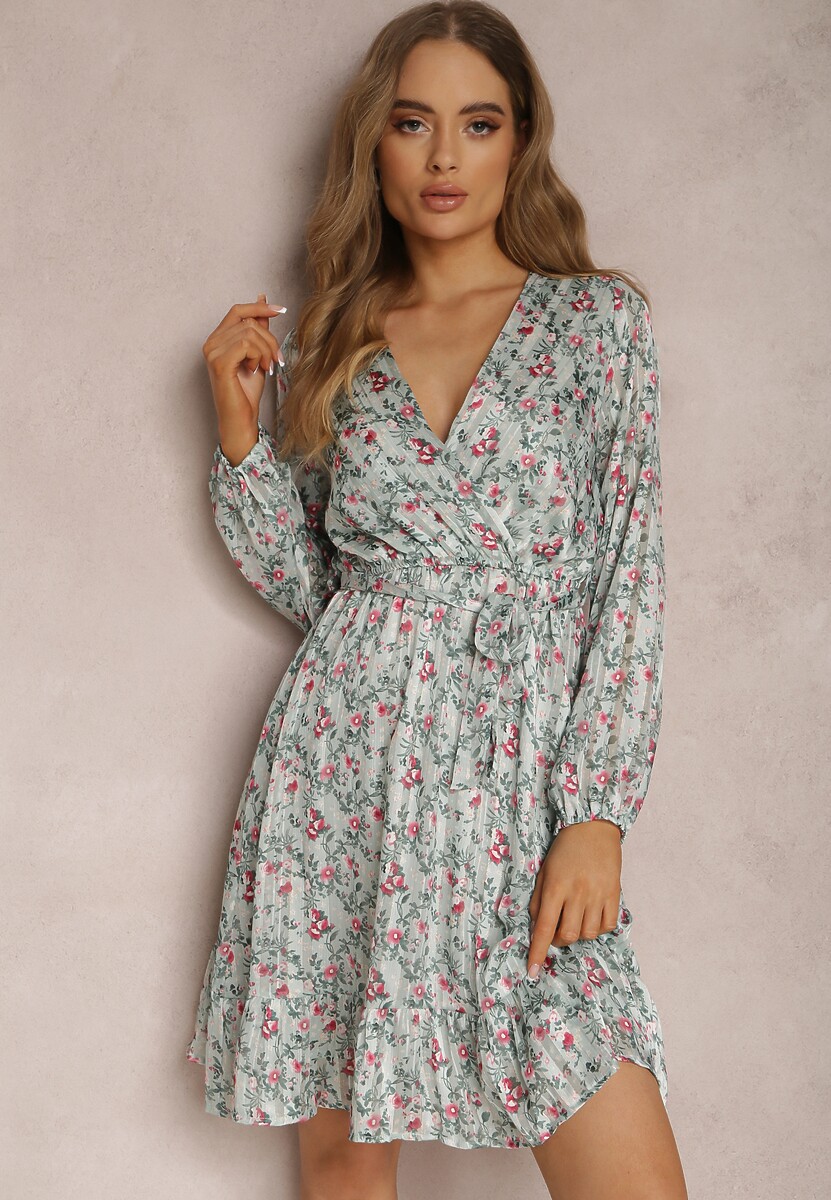 Miętowa Sukienka Meridarah