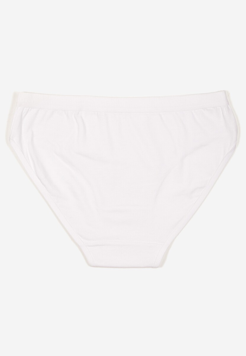 Białe Majtki z Bawełny Typu Figi Afitia