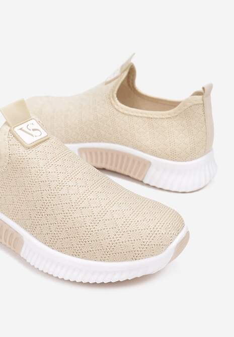 Beżowe Buty Sportowe Daemnessa