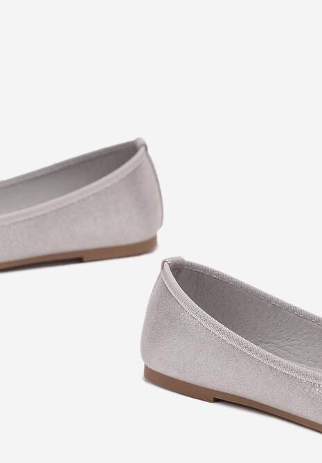 Srebrne Balerinki Nospe