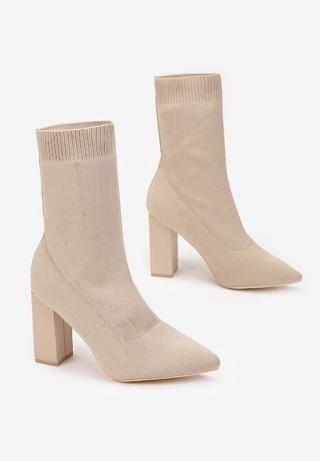Beżowe Botki Amatheina