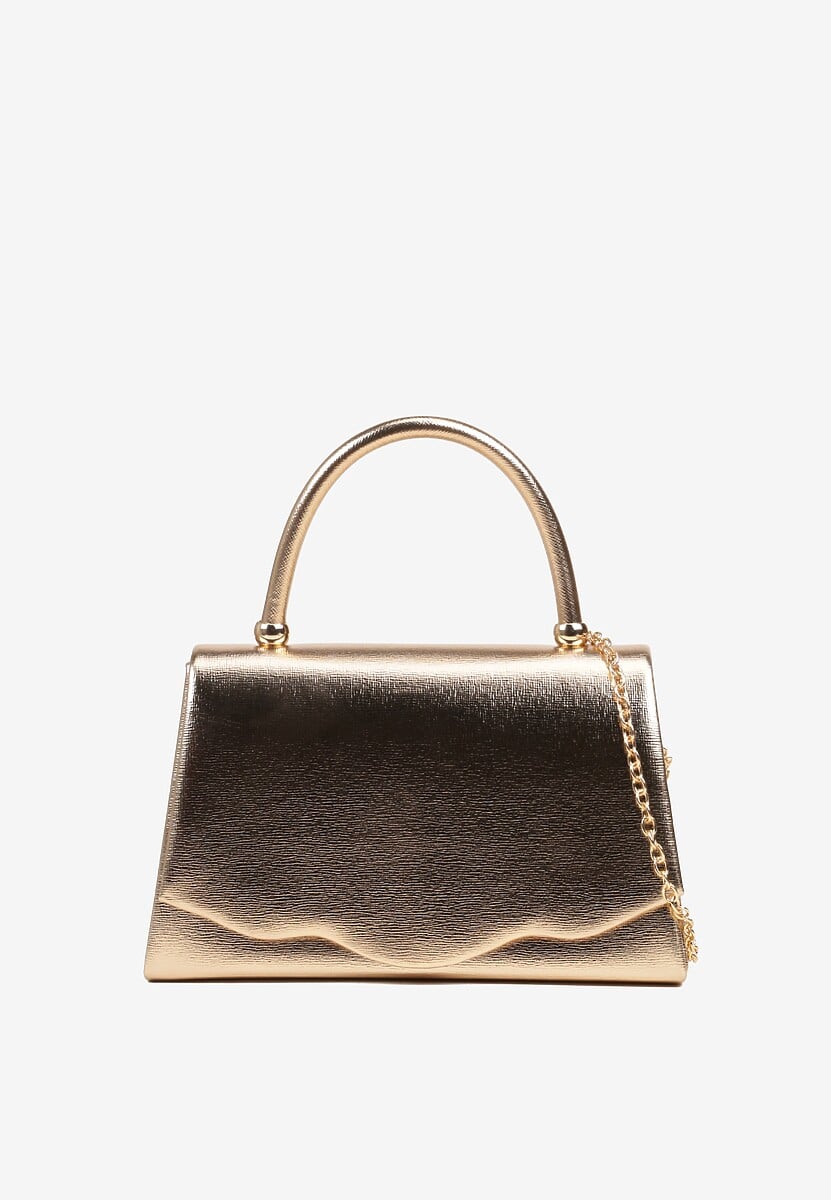 Srebrna Torebka Kuferek z Rączką i Odpinanym Łańcuszkiem Fesavia