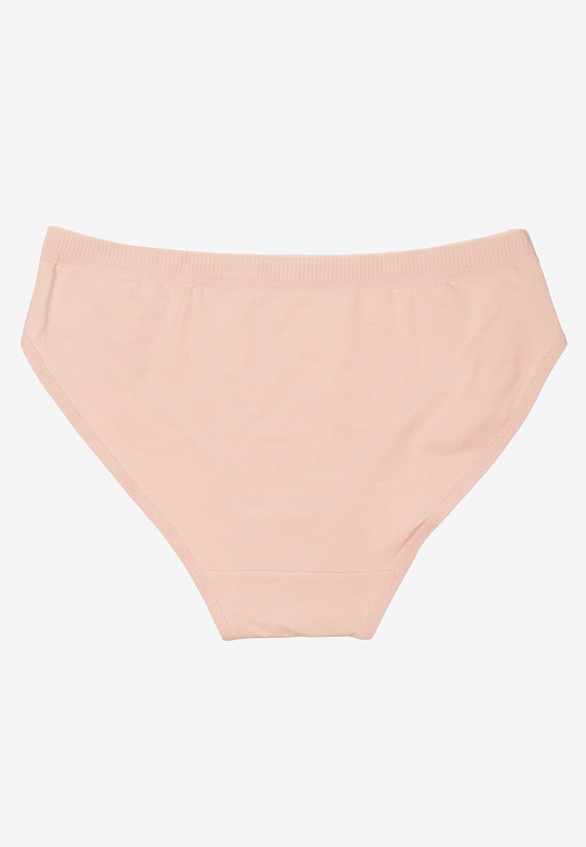 Jasnoróżowe Majtki z Bawełny Typu Figi Afitia